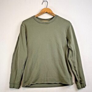 LULULEMON French Terry Oversized Long Sleeve Crew‎ Mens Small Gray Sage